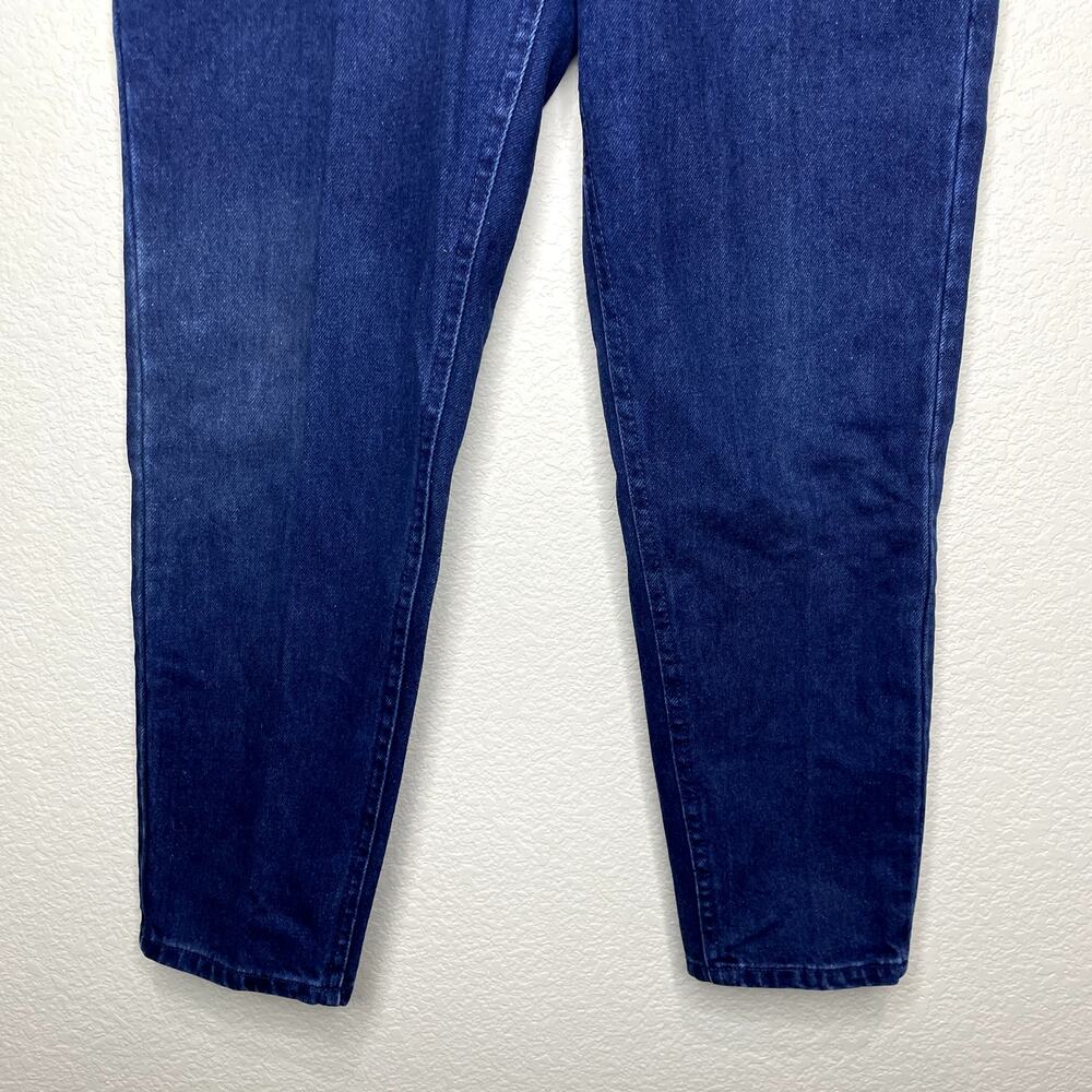 Lee Size 10 Jeans Vintage Super High Waist Dark Wash Made in USA Tapered Cotton - Picture 6 of 14